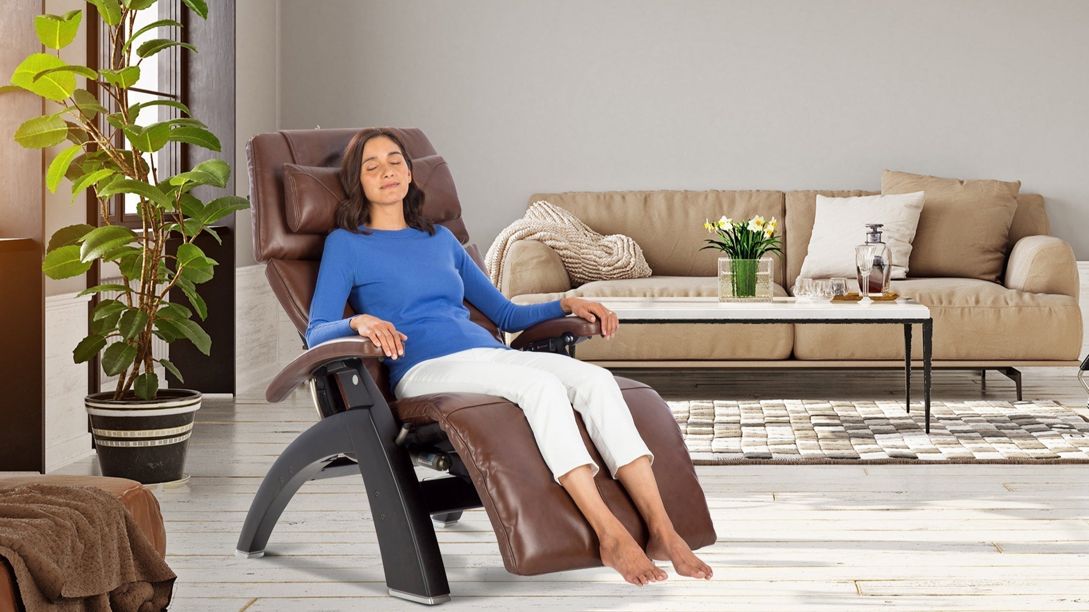 Woman in Perfect Chair Recliner